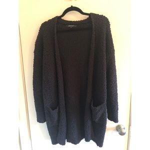 Black Popcorn Cardigan